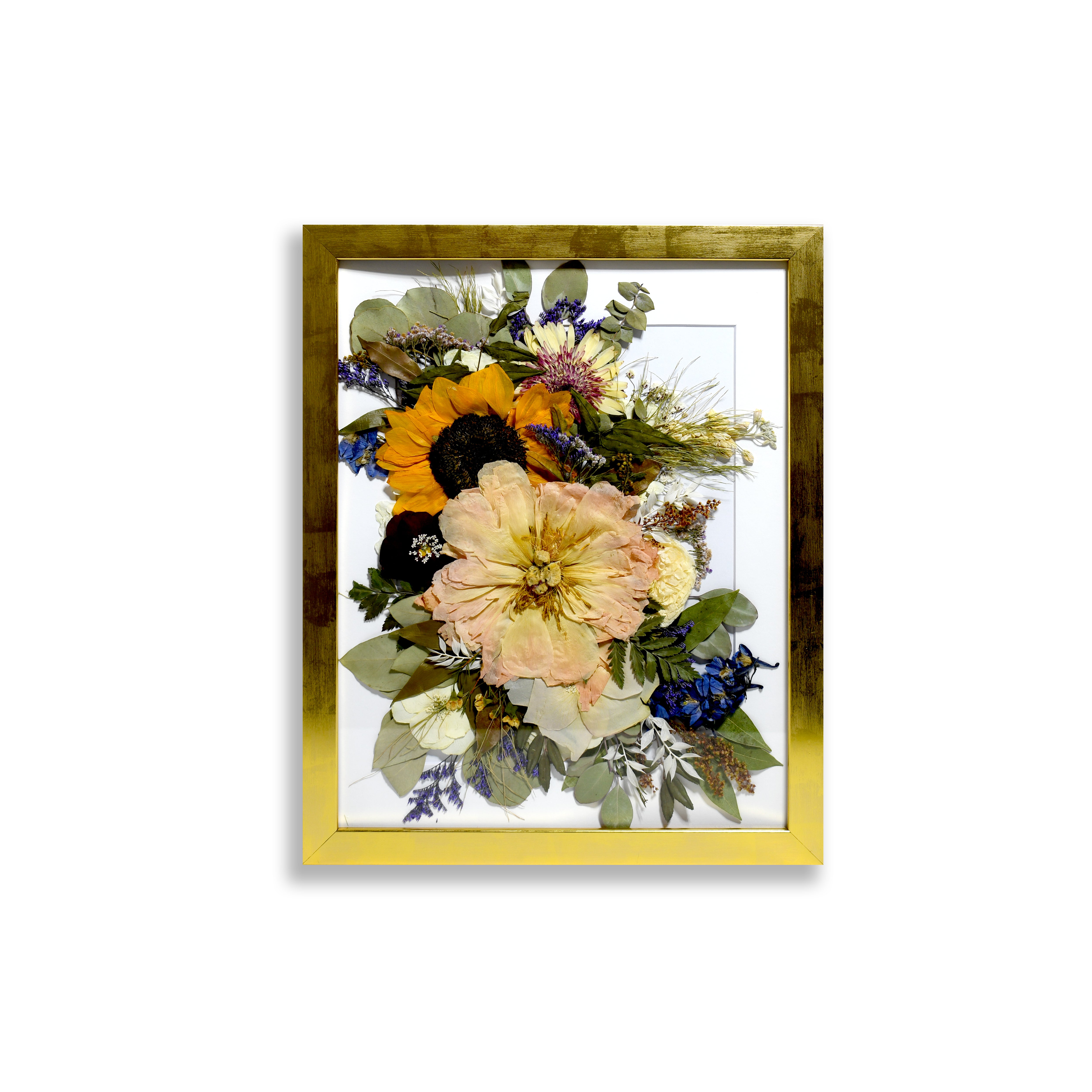 Gold Pressed Floral Frame – Bloomsake Flower Preservation